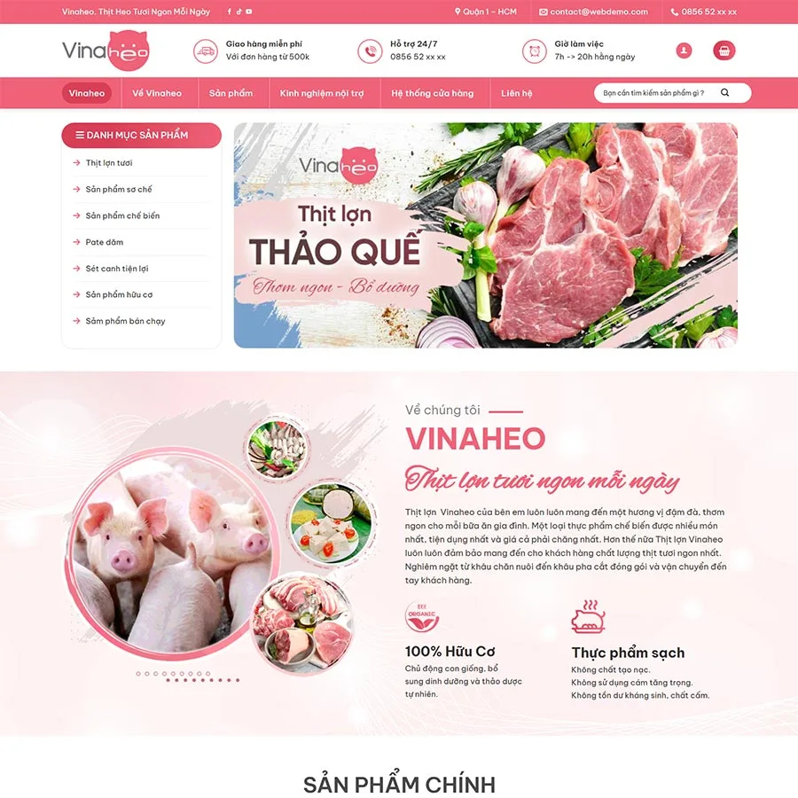 Website Thực Phẩm