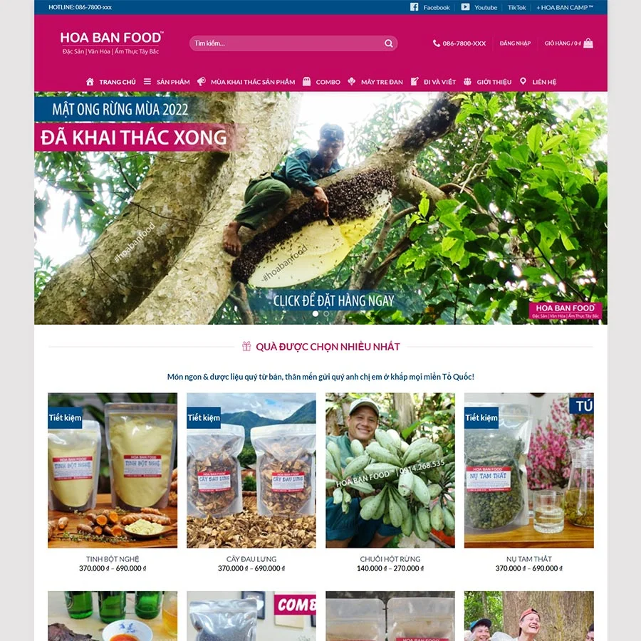 Website Thực Phẩm